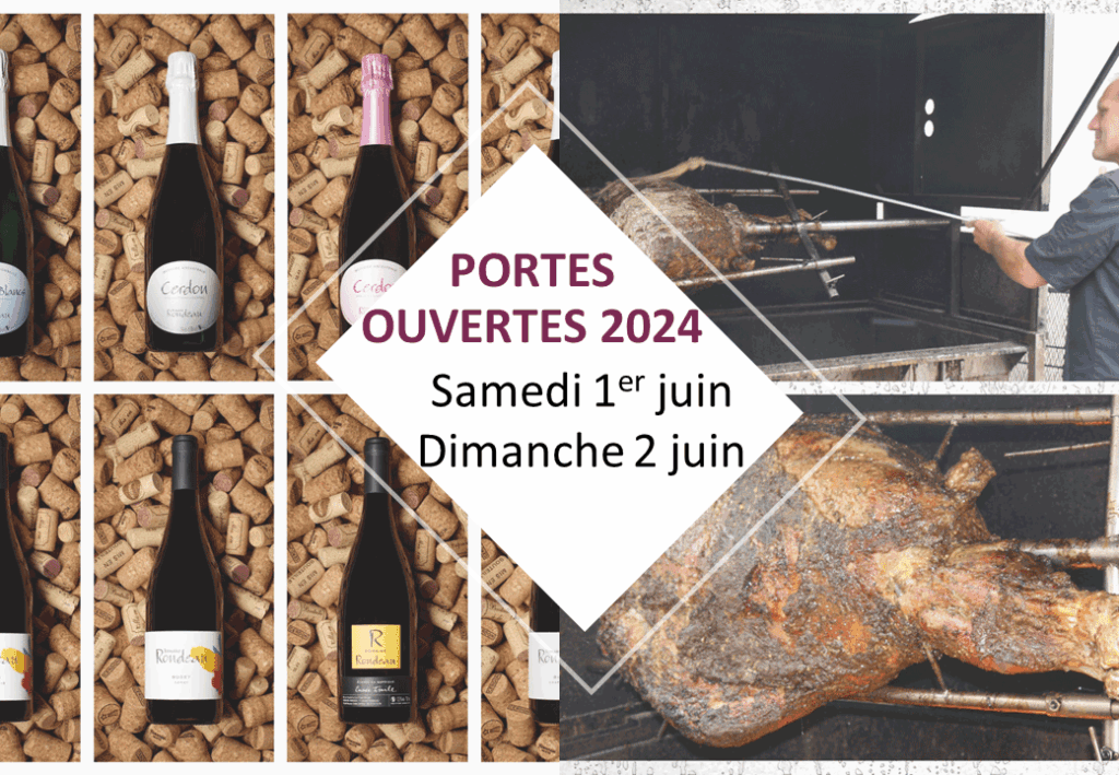 Affiche des portes ouvertes 2024 du Domaine Rondeau