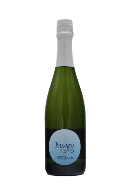 Bouteille de Bugey Extra Brut du Domaine Rondeau, méthode traditionnelle