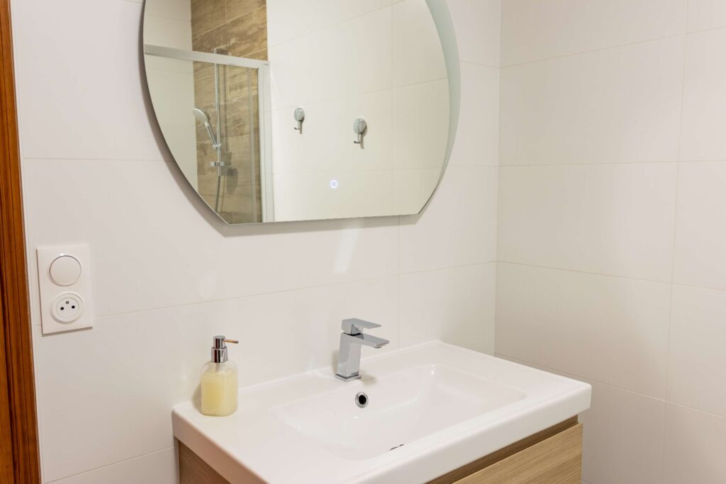 Salle de bain du Gîte La Mondeuse